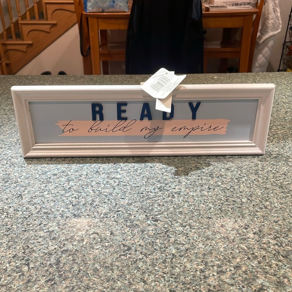 Ashland Inspirational Wall Art Decor - Ready to Build My Empire office or school